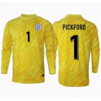England Jordan Pickford #1 Målvakt Bortatröja EM 2024 Långärmad